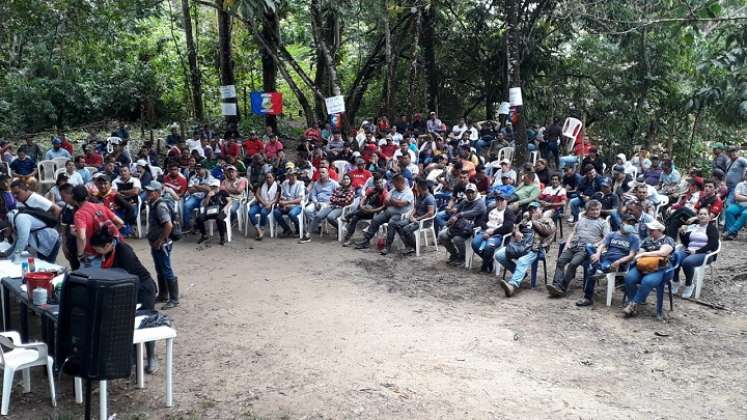 Cultivadores de coca están dispuestos a la movilización para exigir la sustitución de cultivos. /Fotos: Cortesía