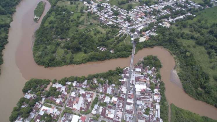 Vista aérea del puente Unión que une a Puerto Santander con Boca de Grita/Foto Archivo