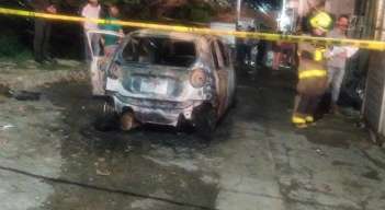 Taxi quemado 